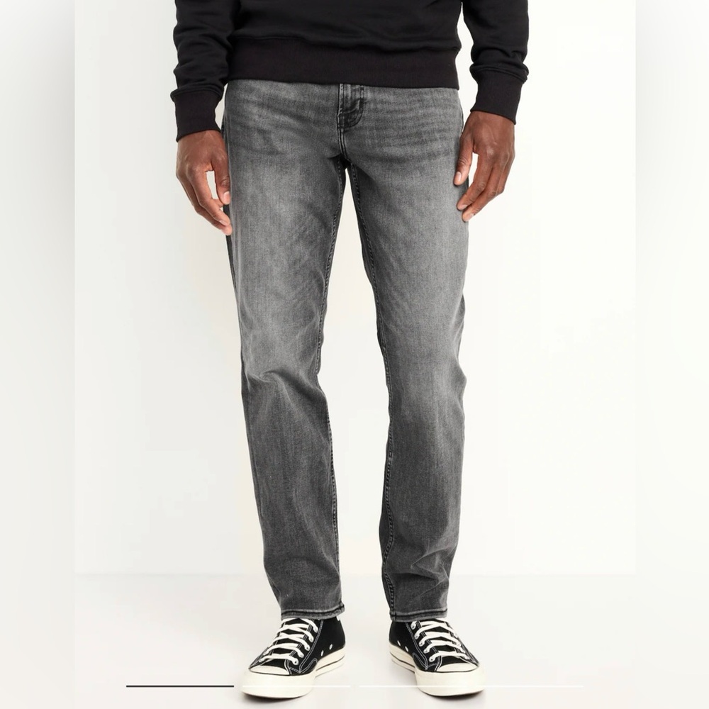Old Navy Straight Taper Men's Black Jeans. 36x30